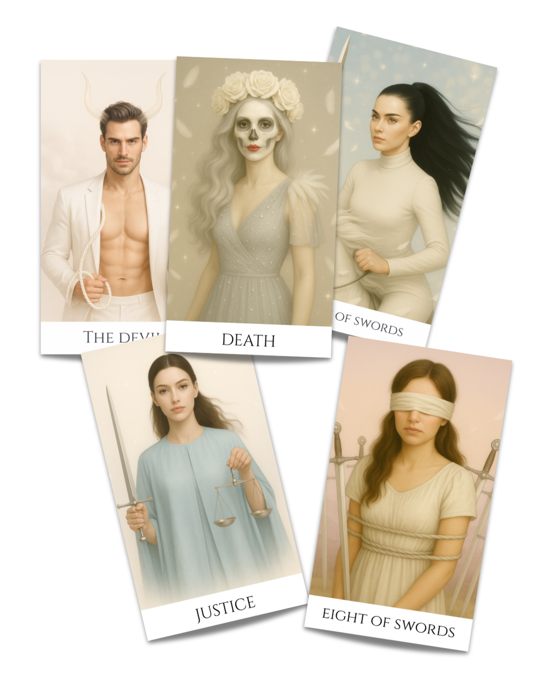 Pachet de Carti de Tarot Roz de Lux "Heaven&Earth "