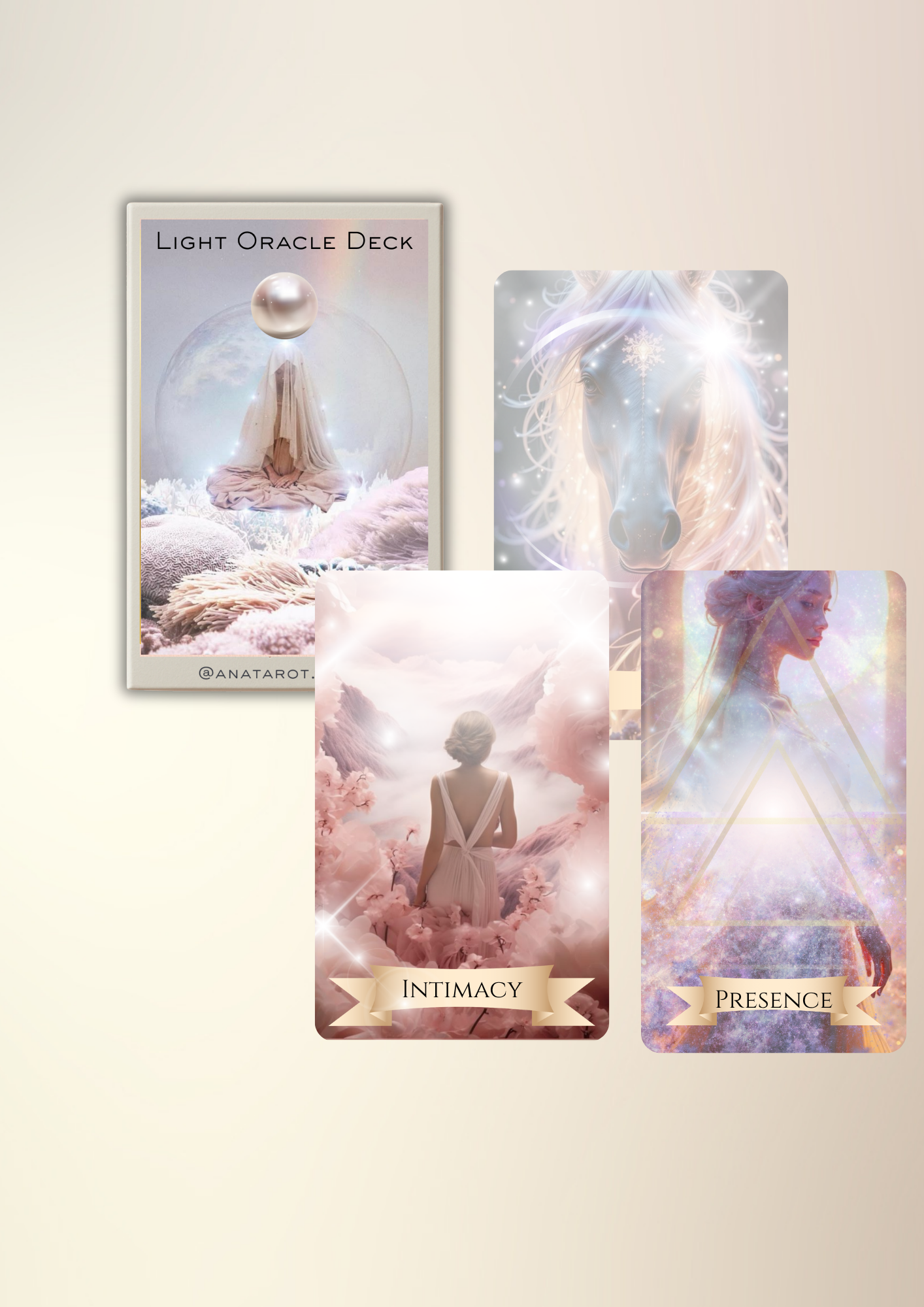 Light Oracle Deck – Pachet de 64 Cărți Oracol pentru Divinație & Magie