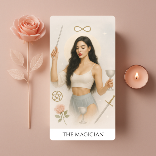 Pachet de Carti de Tarot Roz de Lux "Heaven&Earth "