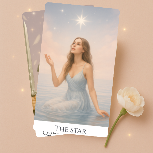 Pachet de Carti de Tarot Roz de Lux "Heaven&Earth "