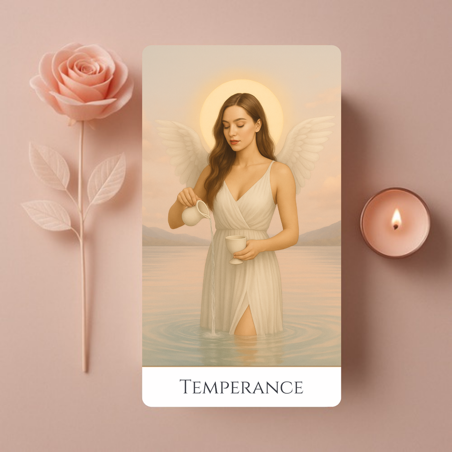 Pachet de Carti de Tarot Roz de Lux "Heaven&Earth "