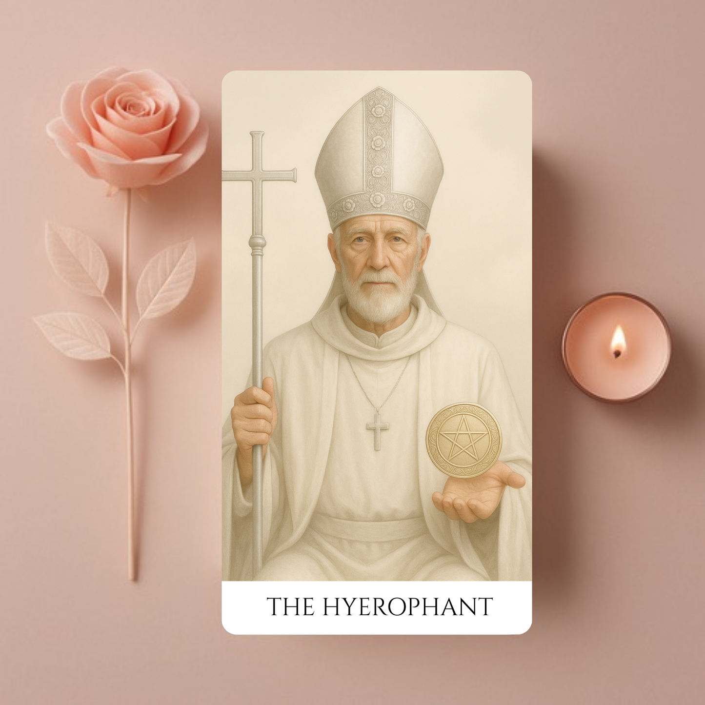 Pachet de Carti de Tarot Roz de Lux "Heaven&Earth "
