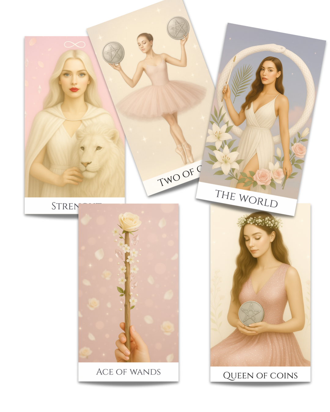 Pachet de Carti de Tarot Roz de Lux "Heaven&Earth "