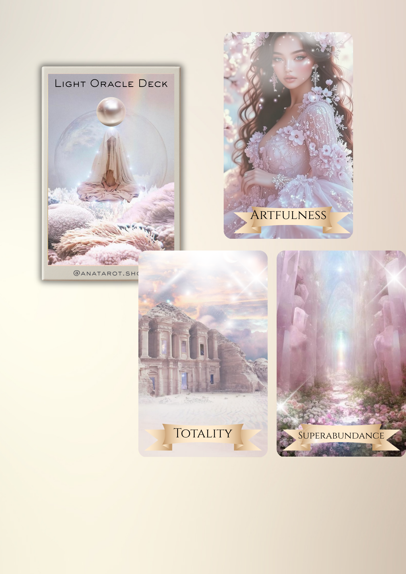 Light Oracle Deck – Pachet de 64 Cărți Oracol pentru Divinație & Magie
