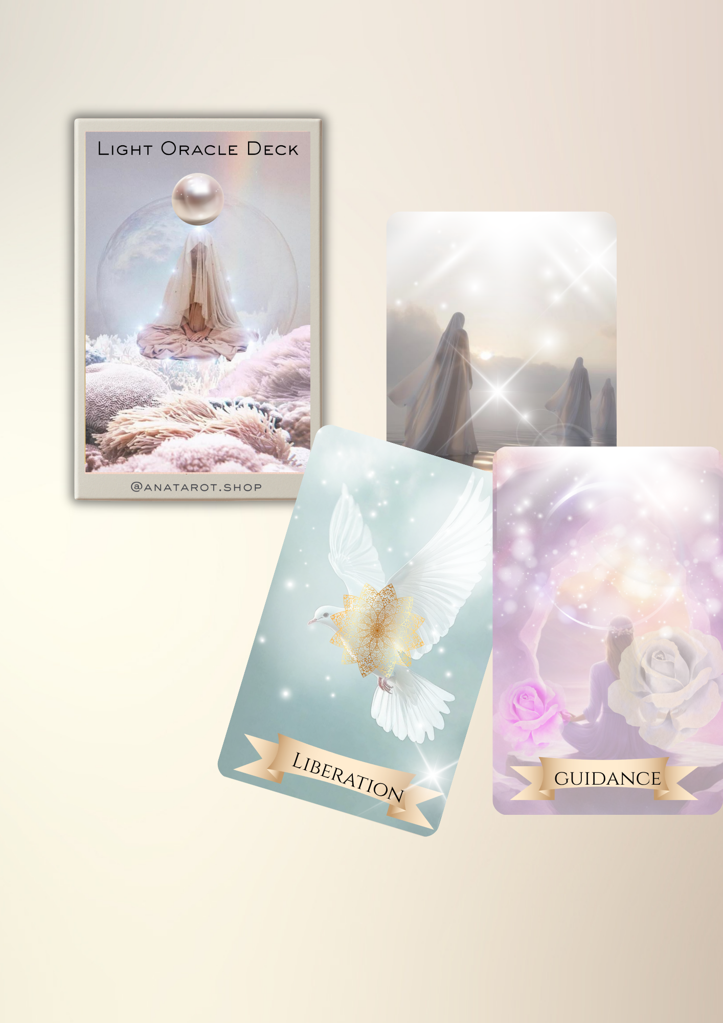 Light Oracle Deck – Pachet de 64 Cărți Oracol pentru Divinație & Magie