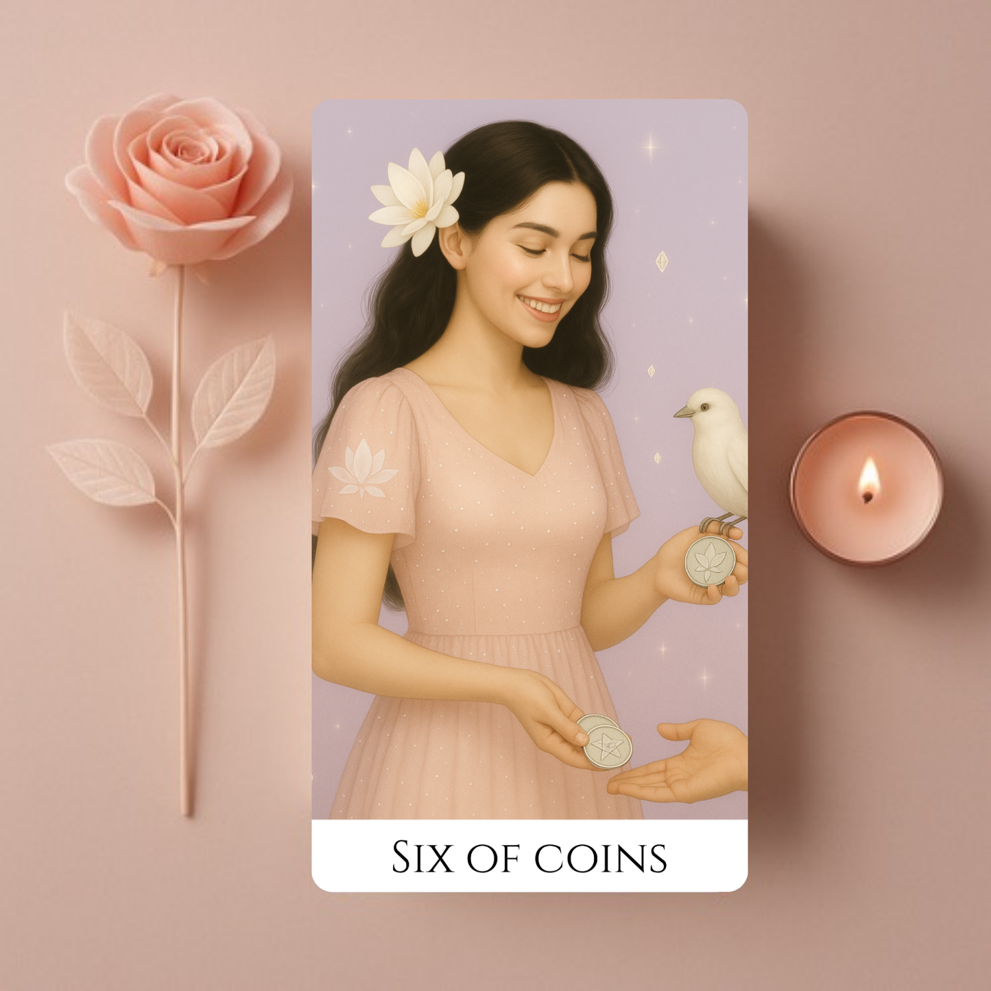 Pachet de Carti de Tarot Roz de Lux "Heaven&Earth "
