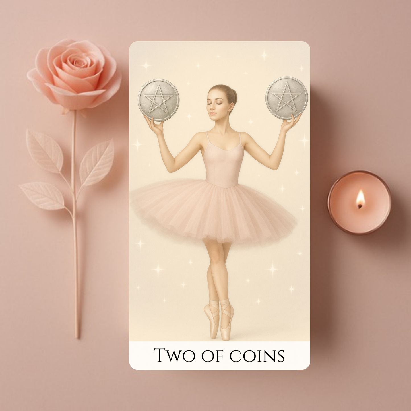 Pachet de Carti de Tarot Roz de Lux "Heaven&Earth "