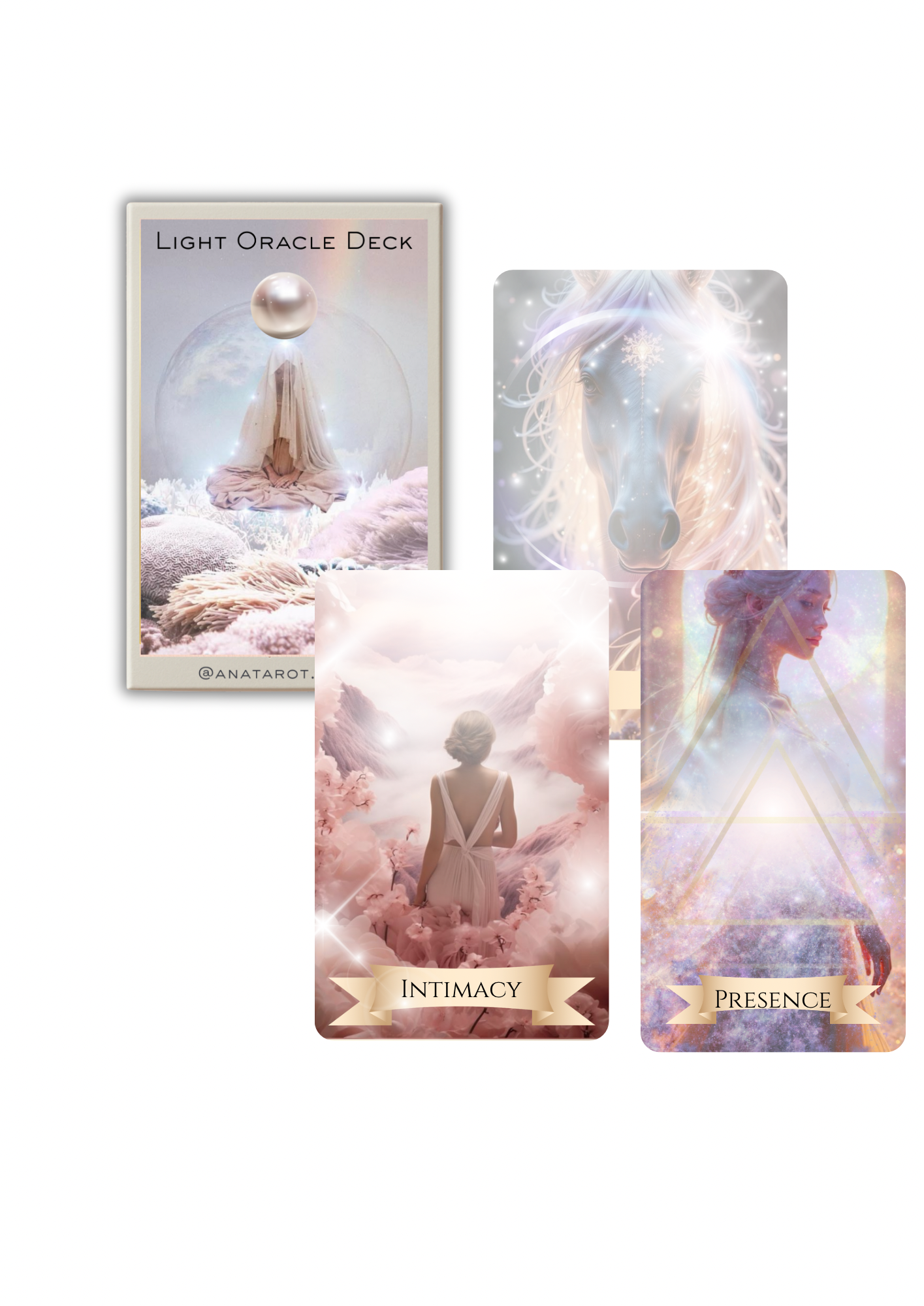 Light Oracle Deck – Pachet de 64 Cărți Oracol pentru Divinație & Magie