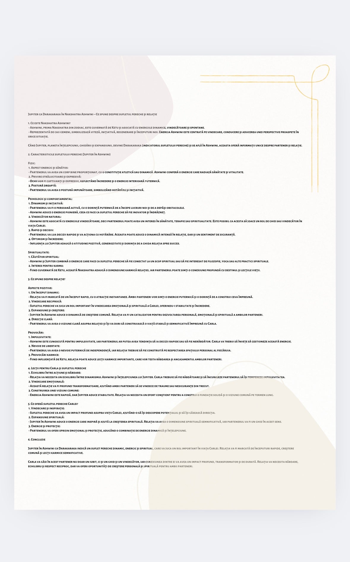 ANALIZA ASTROLOGICA VEDICA  - Partenerul Predestinat(Darakaraka)