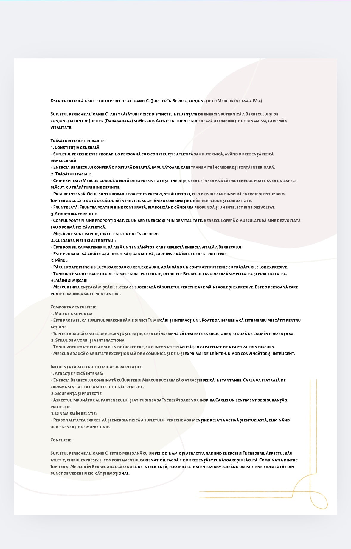 ANALIZA ASTROLOGICA VEDICA  - Partenerul Predestinat(Darakaraka)