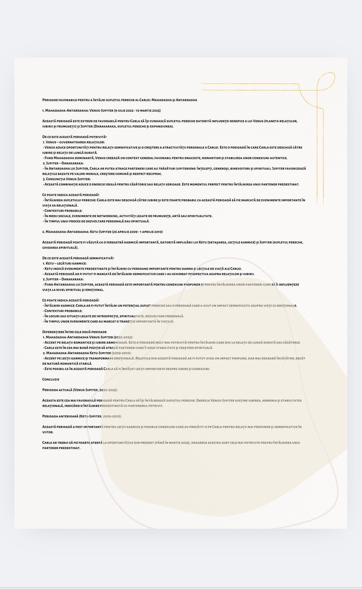 ANALIZA ASTROLOGICA VEDICA  - Partenerul Predestinat(Darakaraka)