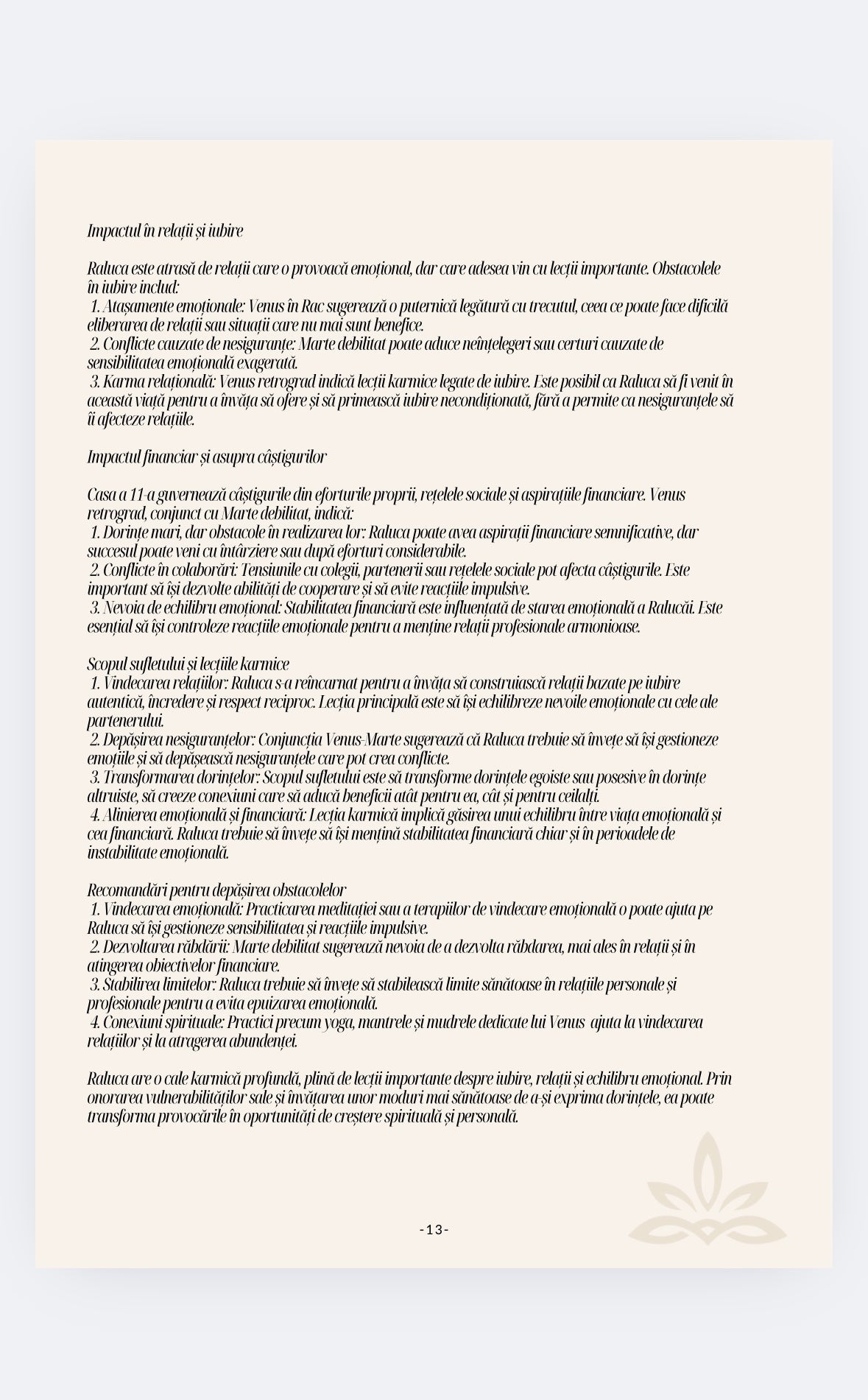 “Călătoria Sufletului Tău: Analiza Karmei și Programul Personalizat de Vindecare cu Mantra și Mudra”