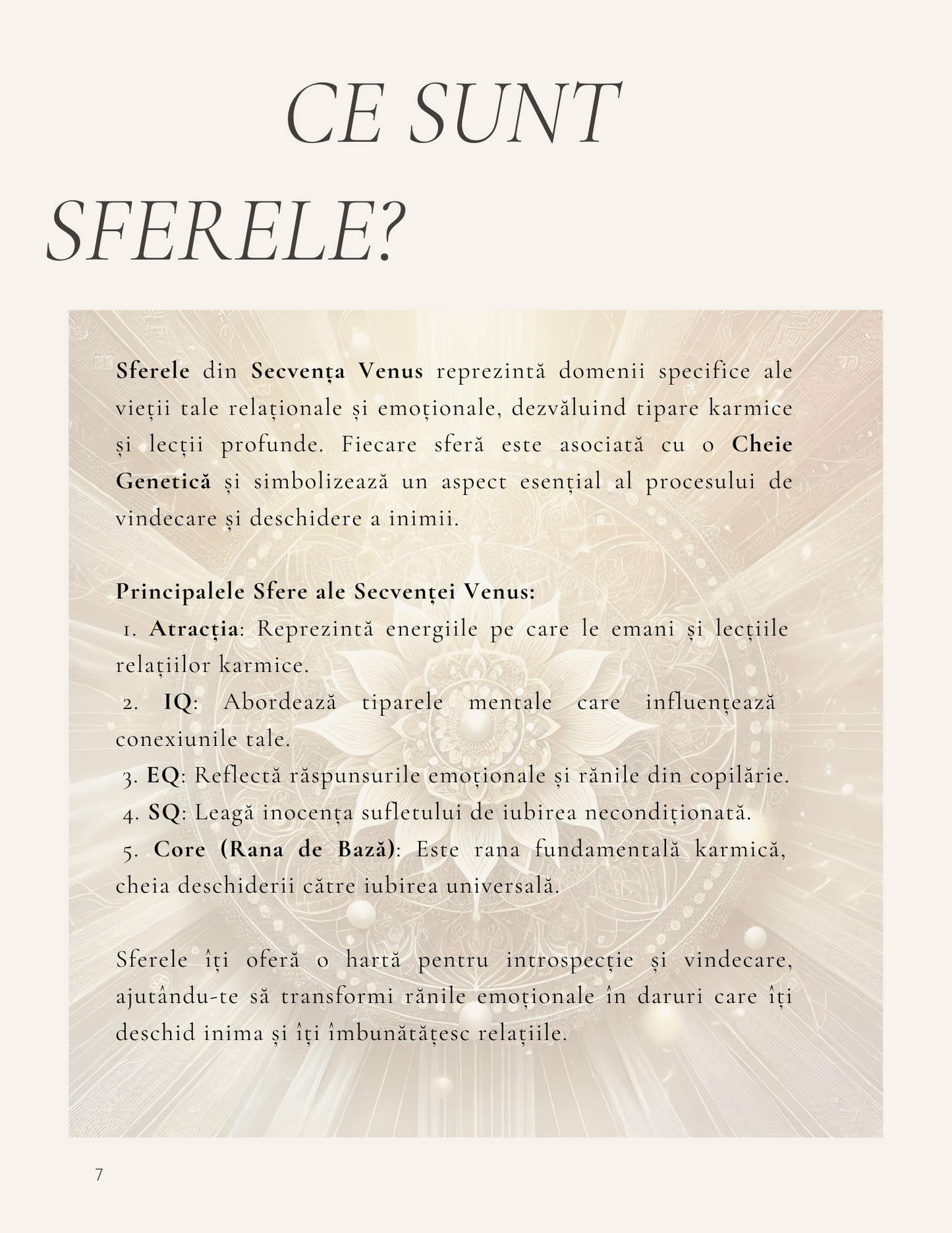 Harta Hologenetică – Călătoria Vindecării și Iubirii Necondiționate-Secvența Venus